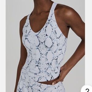 Varley Chapmen Snake Print Tank Top